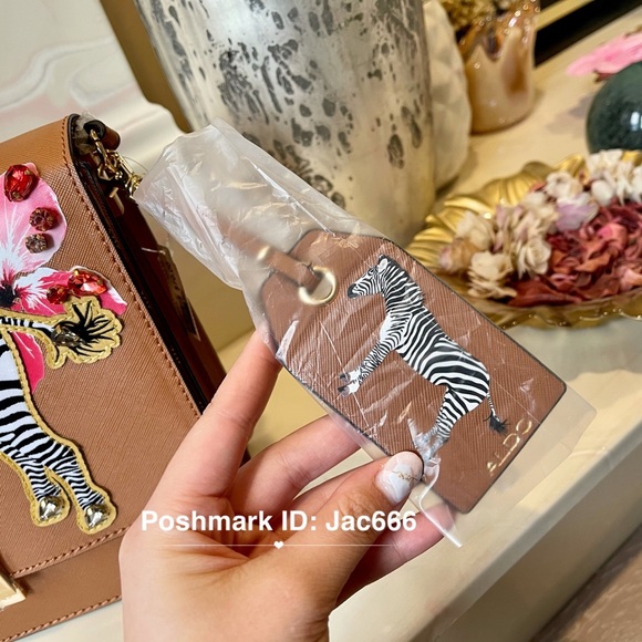 Brand NEW Unused ❤️🔥 Authentic Aldo plumspriings Zebra crossbody bag purse - Picture 8 of 11